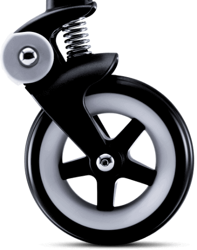 Bugaboo stroller wheel.